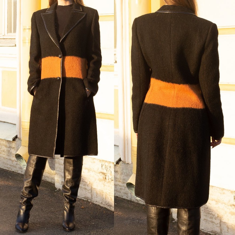 Gianni Versace Couture Wool Trench Runway